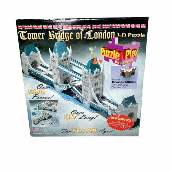 Vintage 1995 3D Puzzle Tower Bridge of London - Picture 1 of 11
